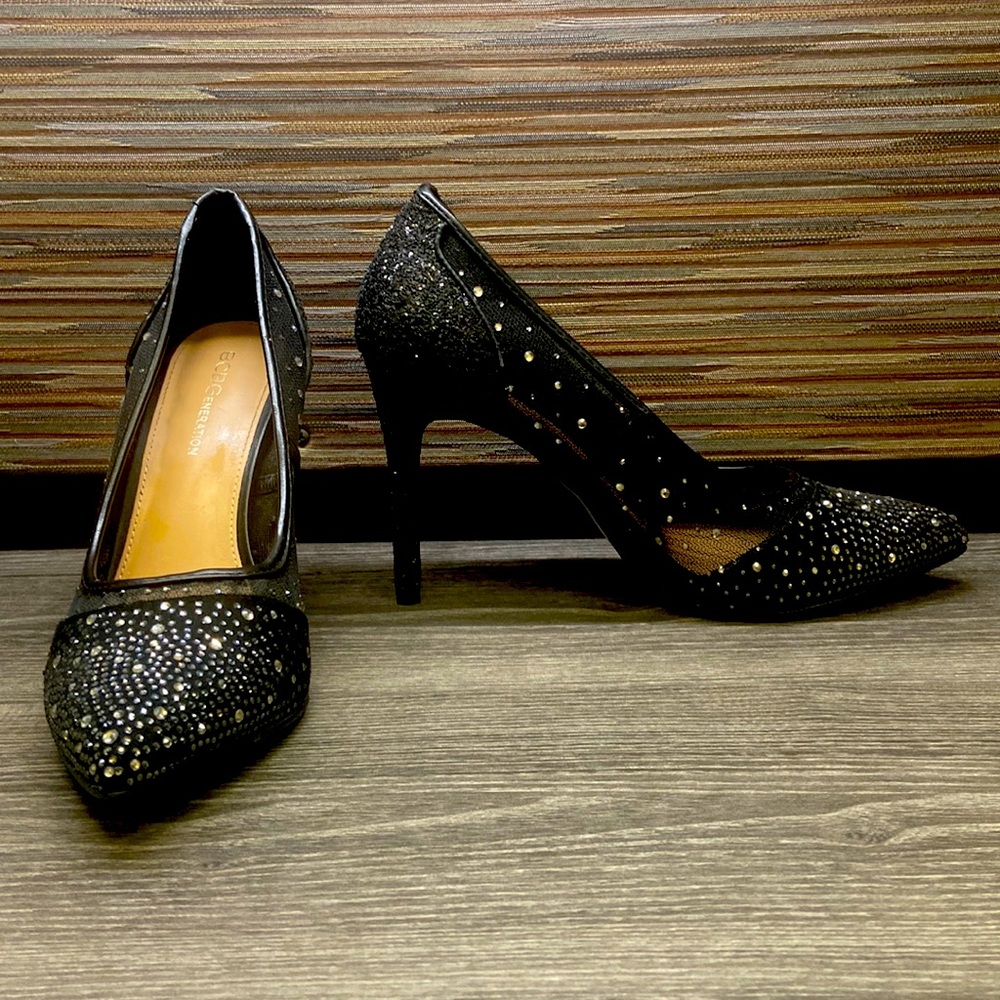 BCBGeneration Black stilettos, worn once indoors.